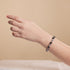 Nightfall Curse | .925 Sterling Silver | Firefly Glass Skull Bracelet